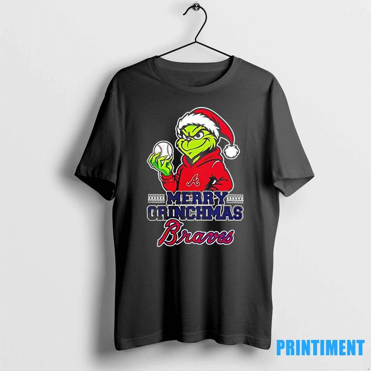 Santa Grinch Wears Atlanta Braves Baseball Merry Christmas 2025 Tshirts Sweater