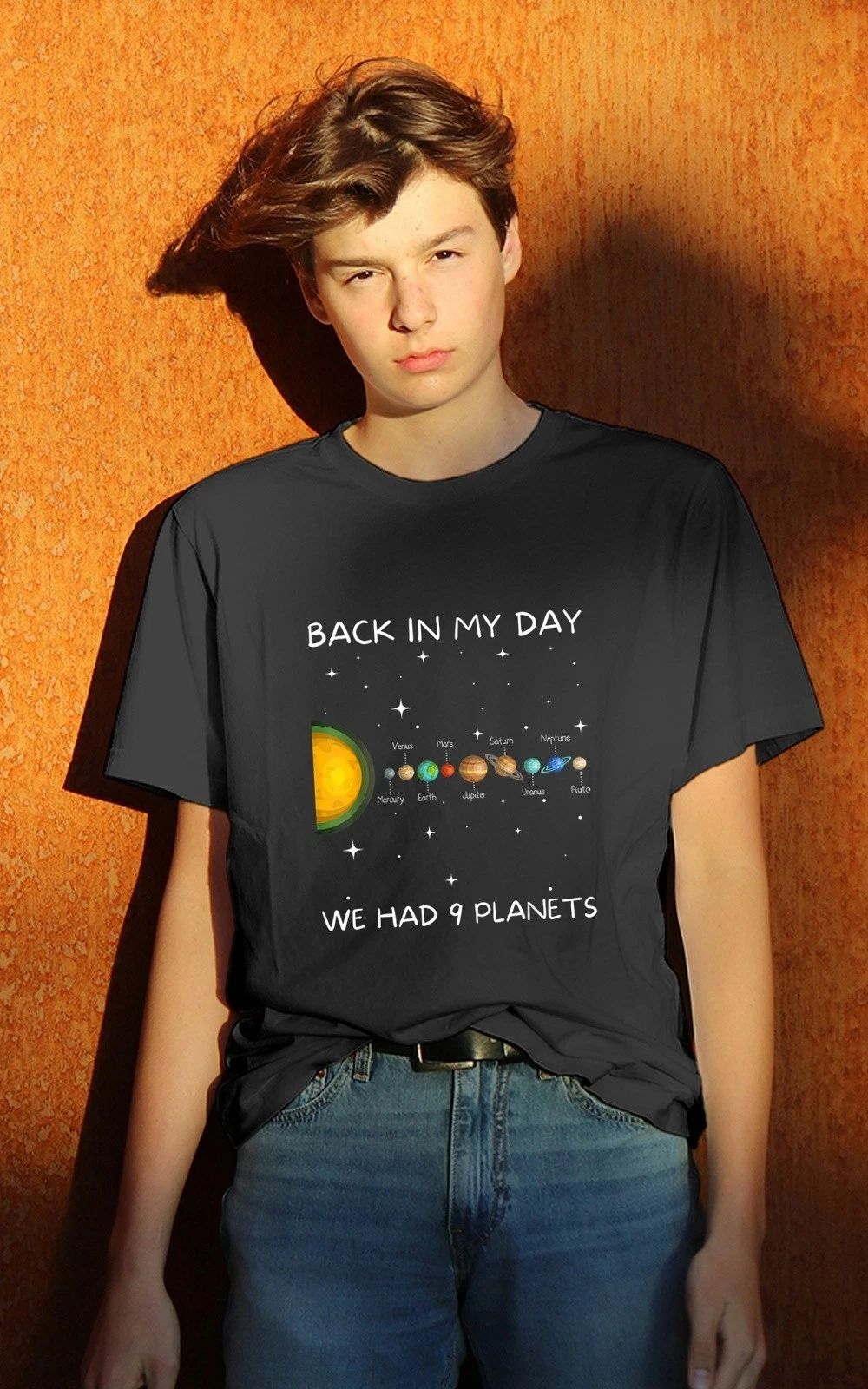 Back in My Day We Had Nine Planets - Space & Pluto Astronomy T-Shirt