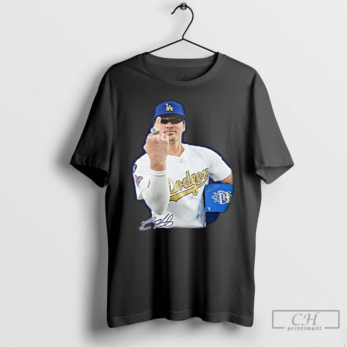 Premium Kike Hernandez Middle Finger Long Sleve T Shirts