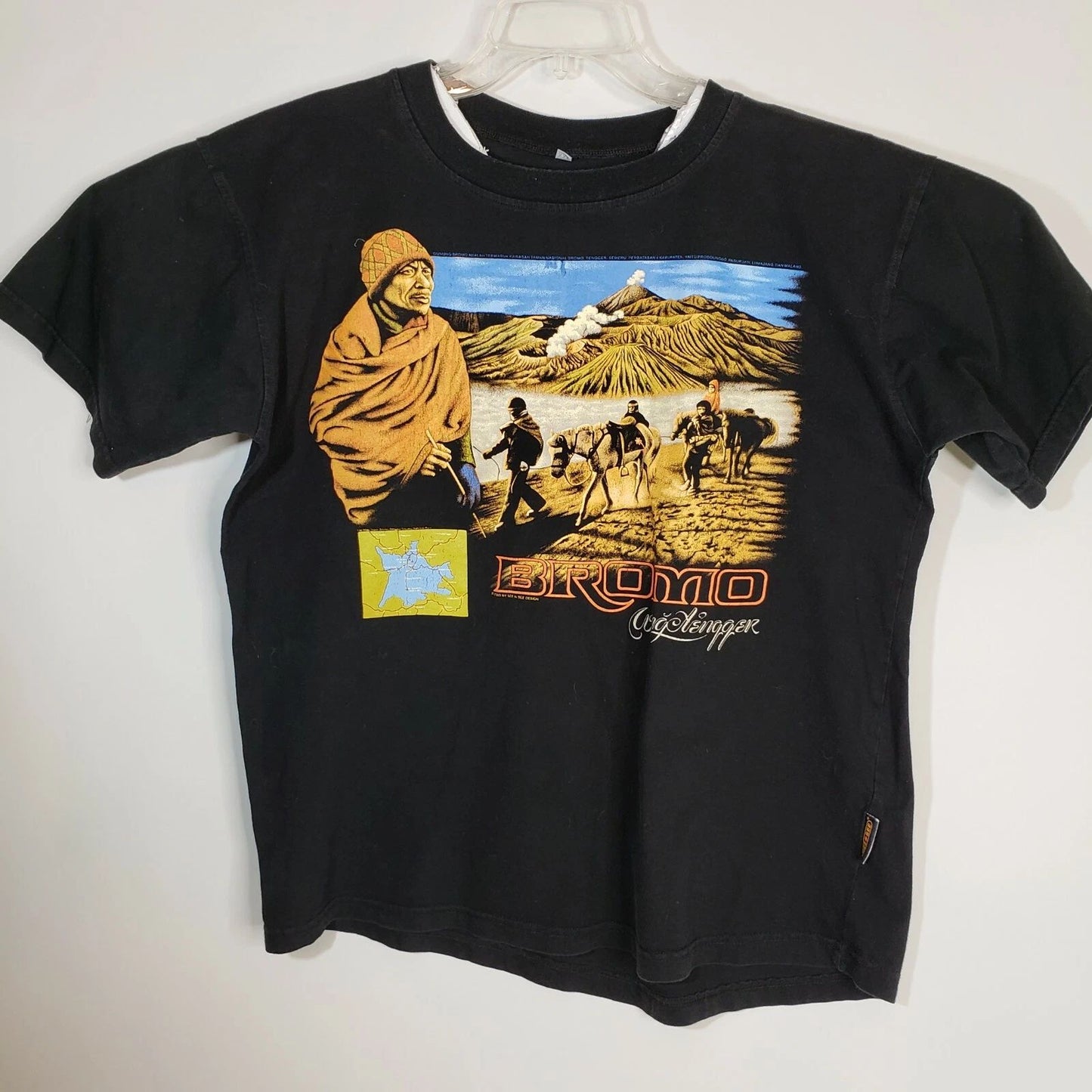 Men's See N See Bromo Wong Tengger T shirt Indonesian National Park Black US L