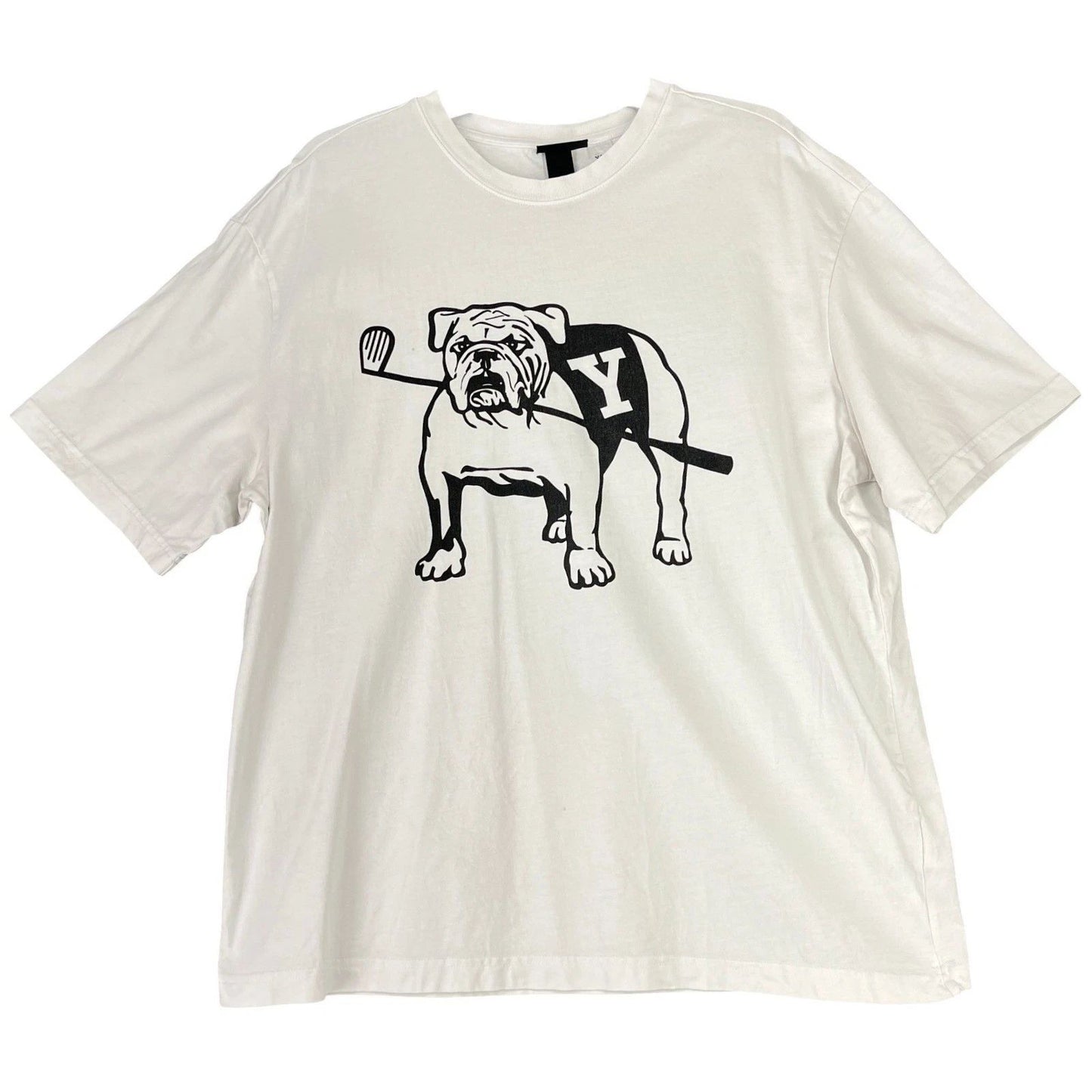 Yale University Hm Bulldog Graphic Tee Men L Collegiate Campus Casual Wear