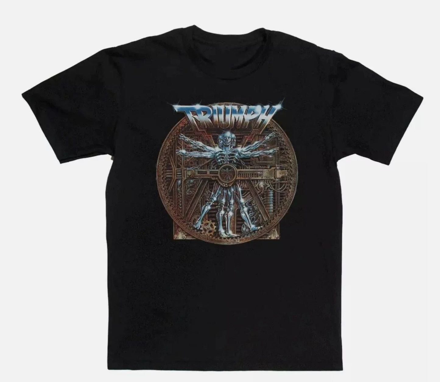 Vtg Triumph - Thunder Seven Heavy Cotton Black Unisex Full Size Shirt