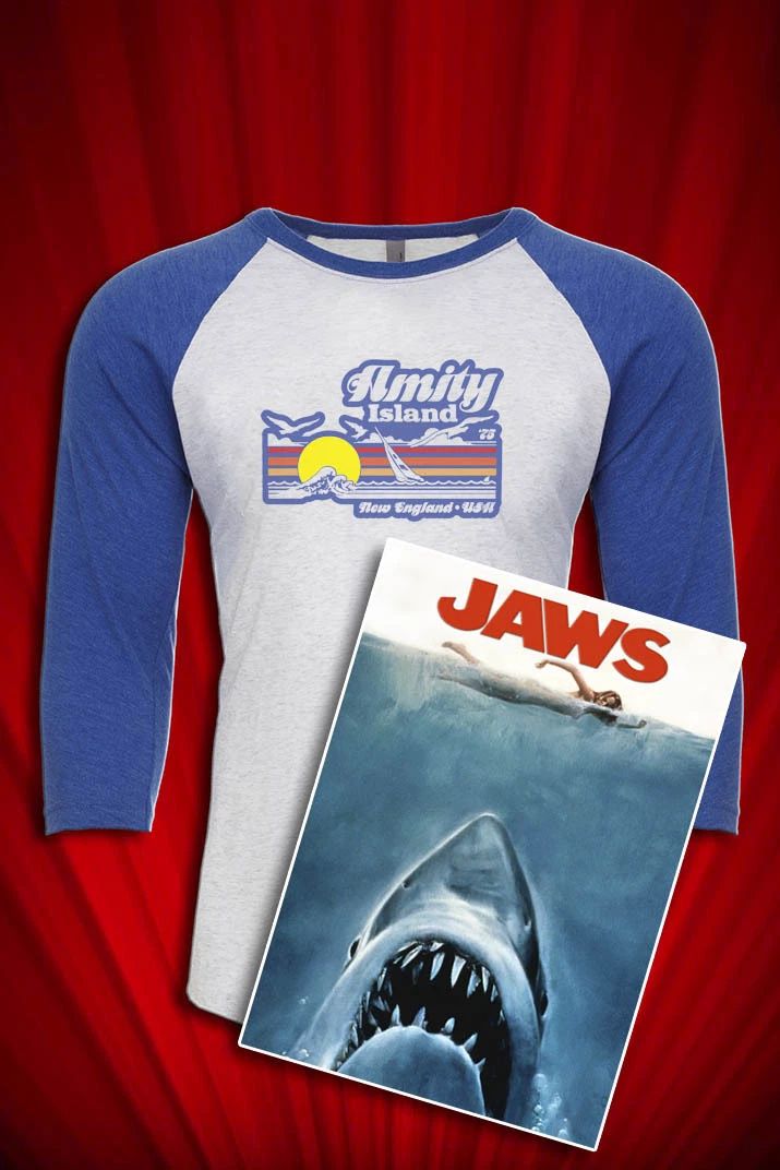 Amity Island Vintage Tee SHIRT Jaws 1975