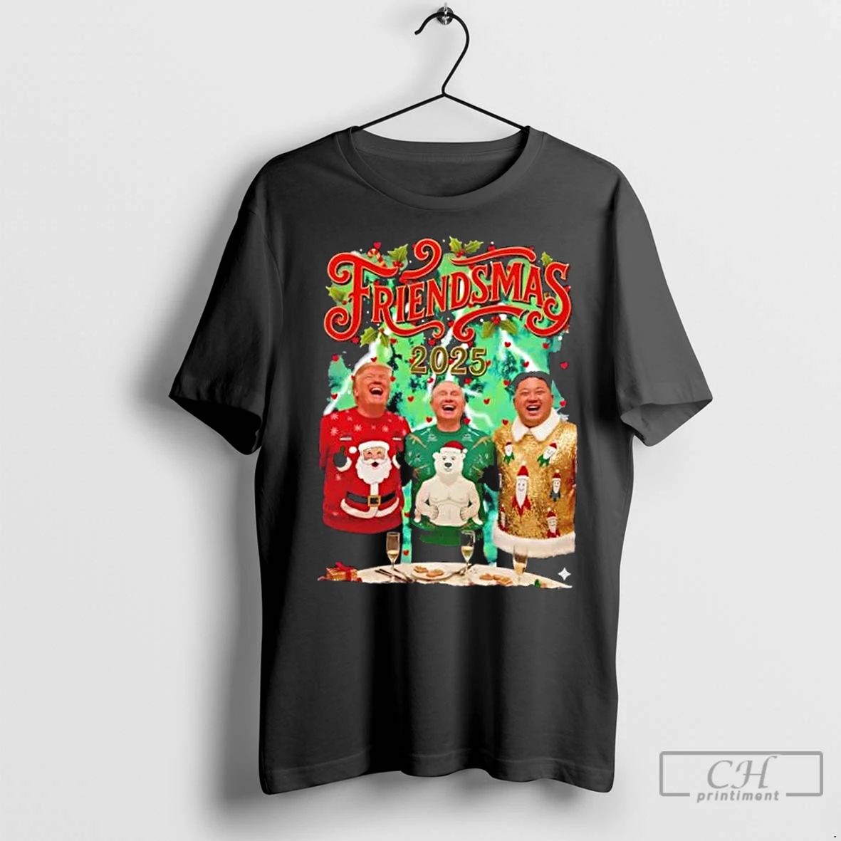 Classic Trump Putin And Kim Jong Un Friendsmas Christmas