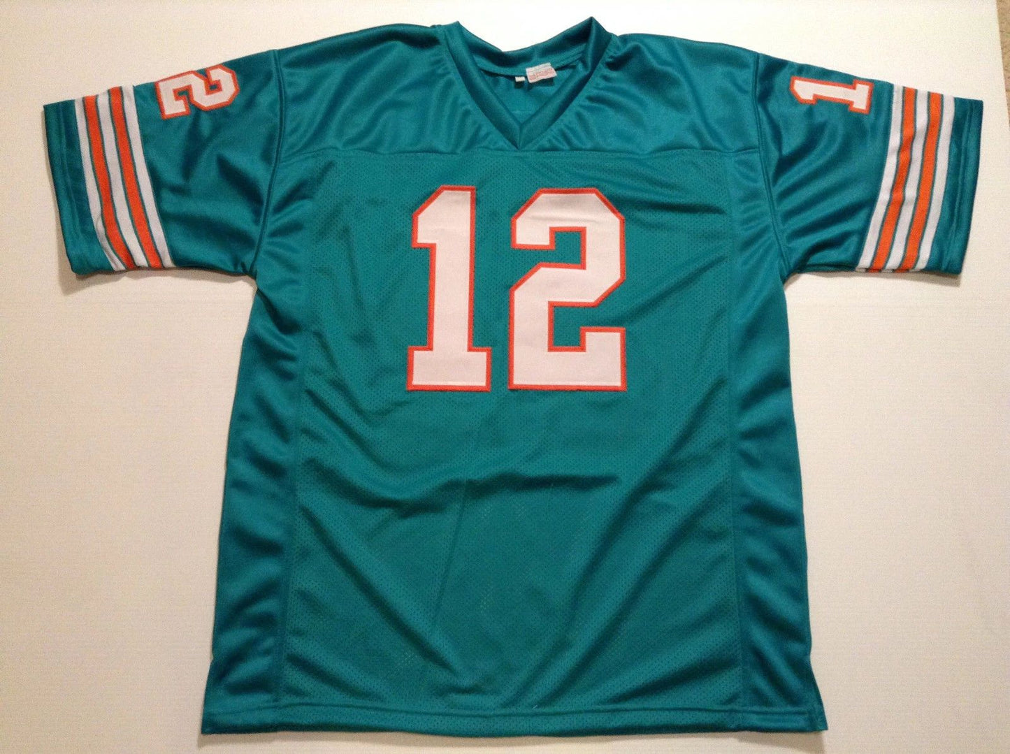 Custom Bob Griese Teal Mesh Football Jersey