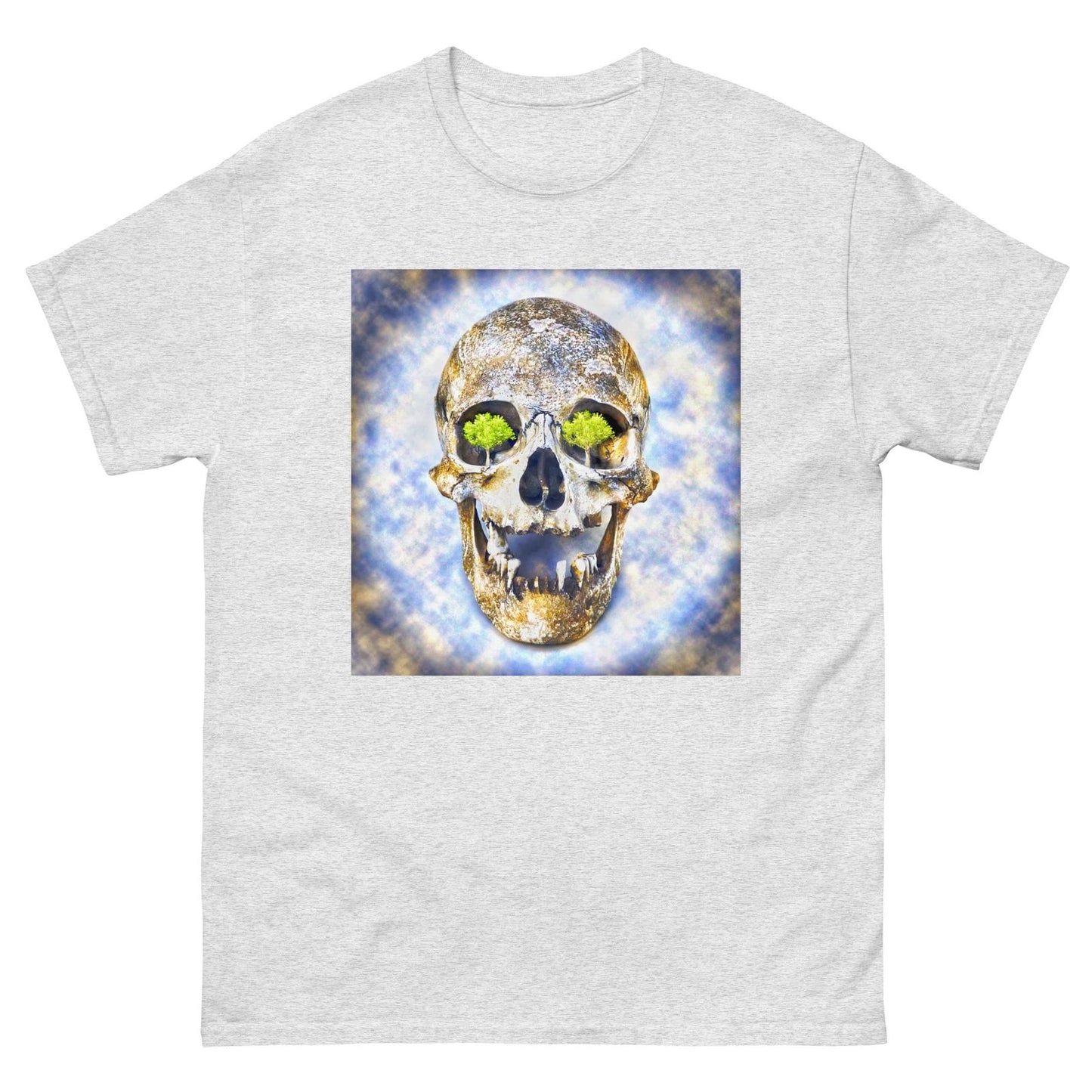 T-Shirt Tee Ted Vasin American Artist Skull Trees Modern Art Print Men