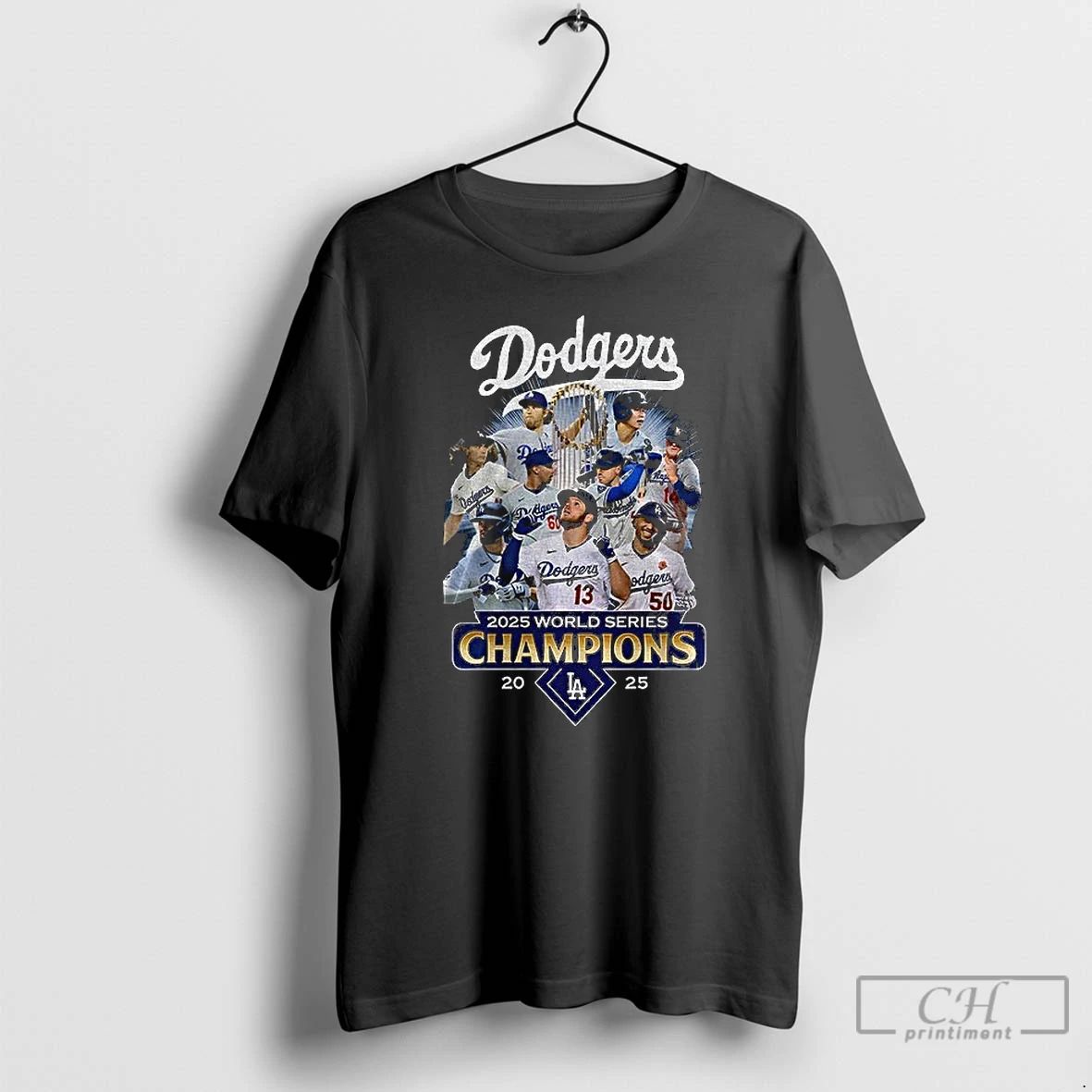 Classic Los Angeles Dodgers All Team 2025 World Series Champions Cup Mlb Graphic T Shirts
