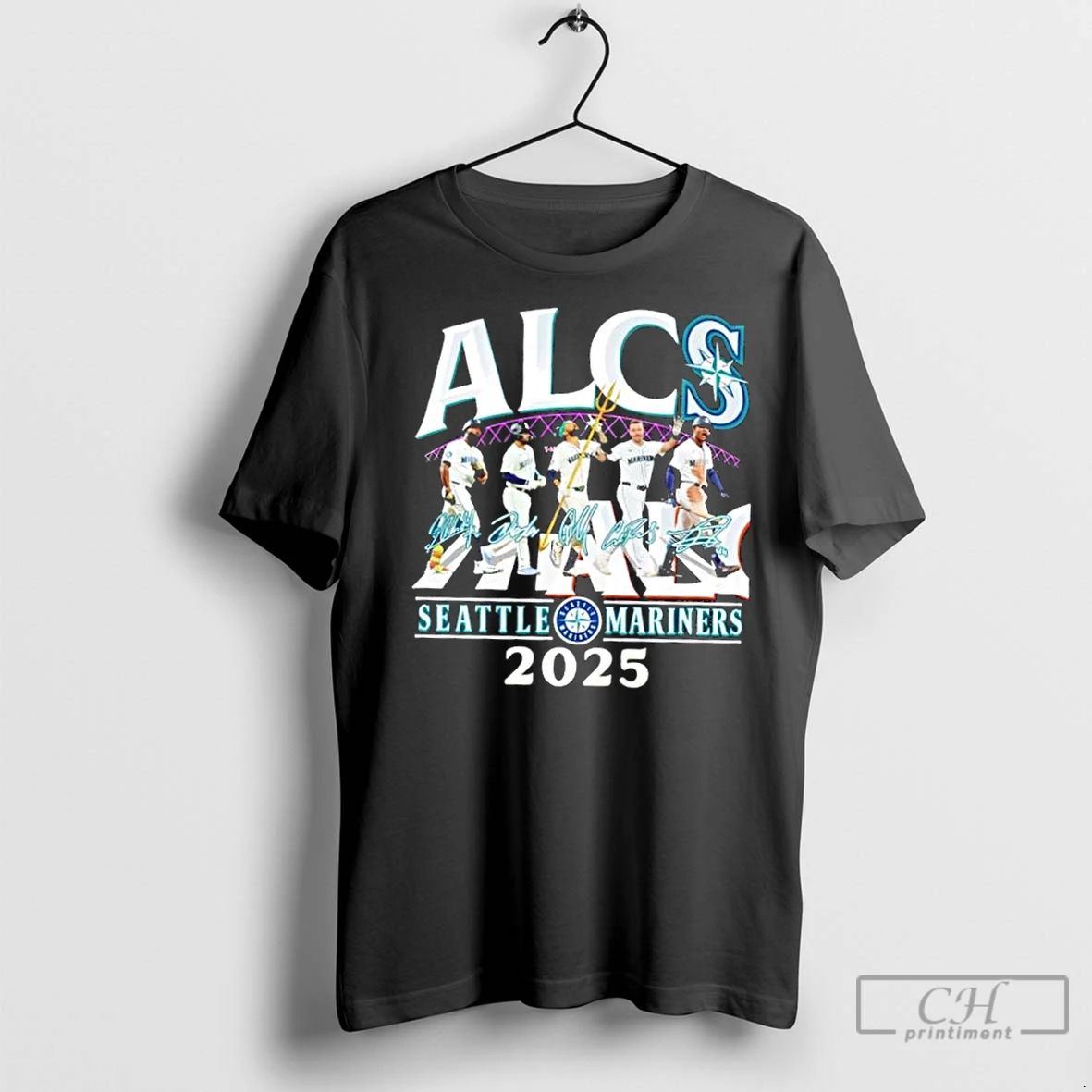 Classic 2025 Alcs Seattle Mariners Players Abbey Road Signatures