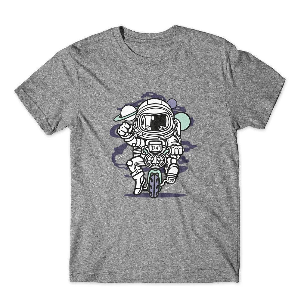 Space Bike T-Shirt 100% Cotton Premium Tee New