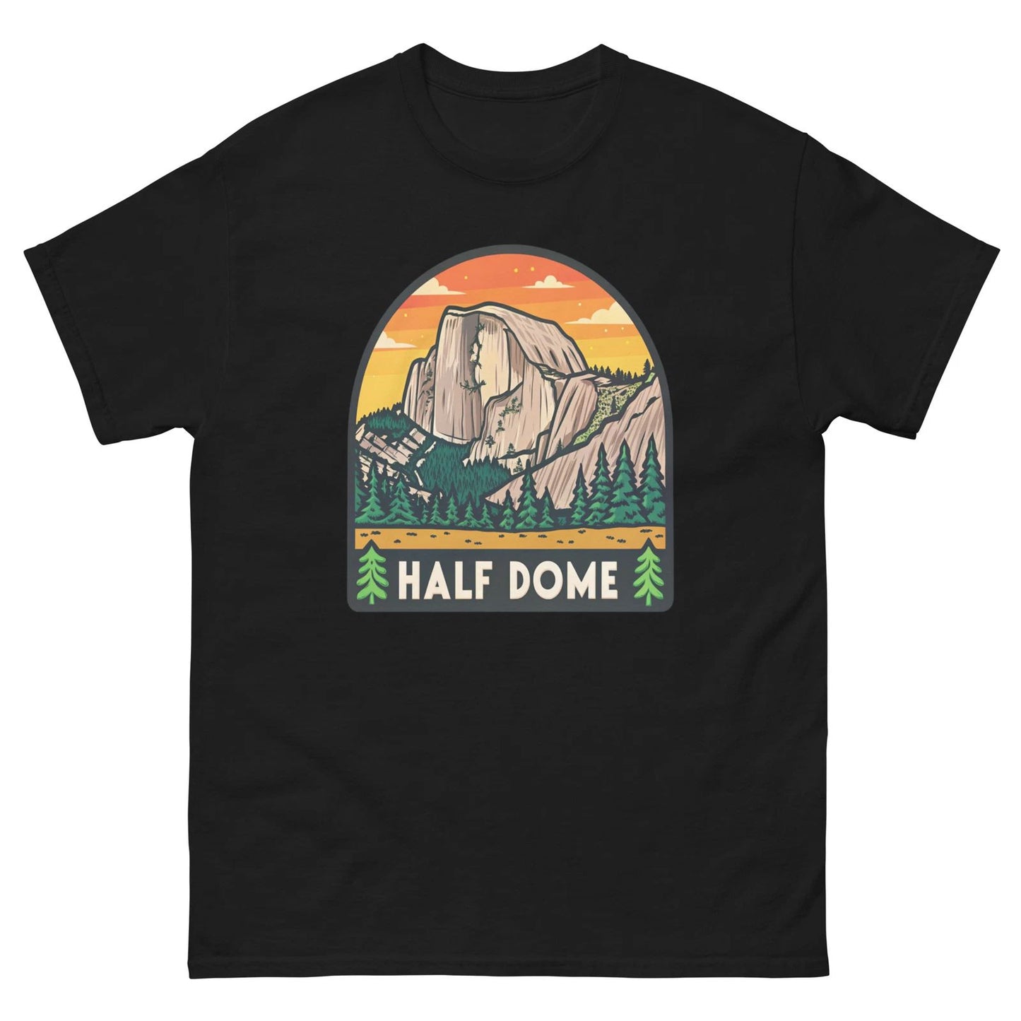 Half Dome Mountain Attraction Landmark Travel T-Shirt