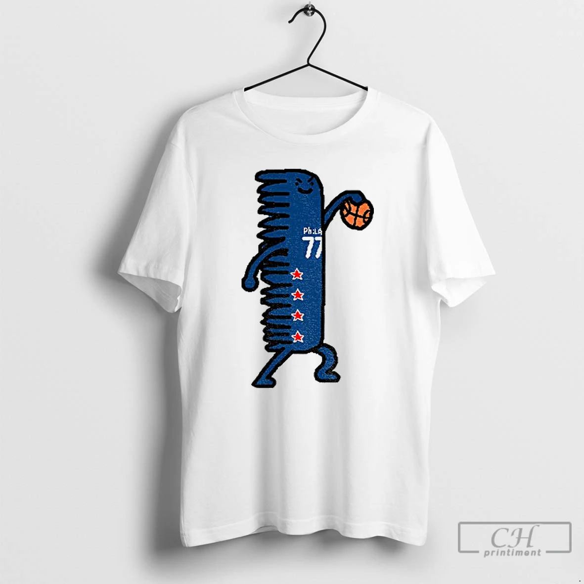 Classic V J Edgecombe Philadelphia 76ers Paint T Shirts