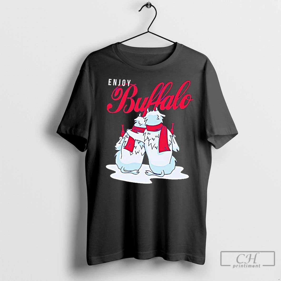 Classic Enjoy Buffalo Snowmen Christmas Vintage