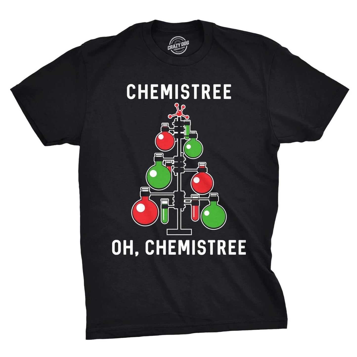 Mens Chemistree T shirt Funny Chemistry Science Christmas Nerdy Graphic Cool Tee