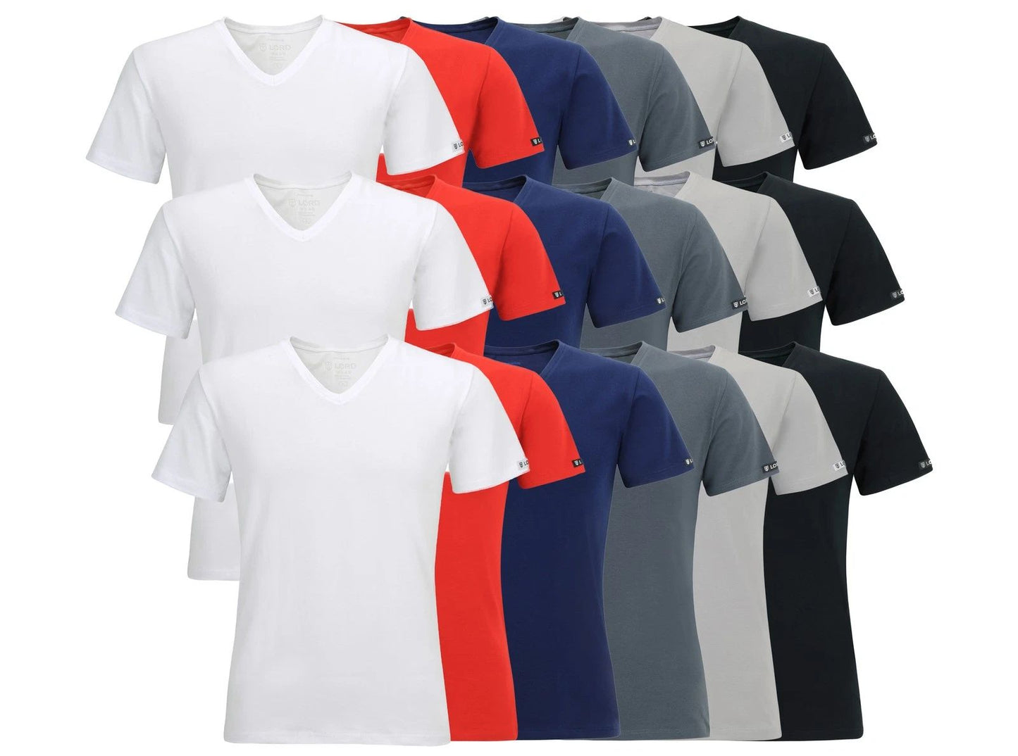 3 Pack Men's T-Shirt LORD V-Neck, Undershirt V-Neck, Slim Fit