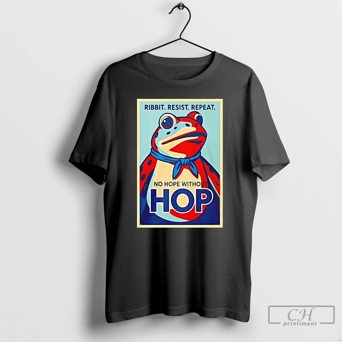 Classic Ribbit Resist Repeat No Hope Without Hop Frog T Shirts