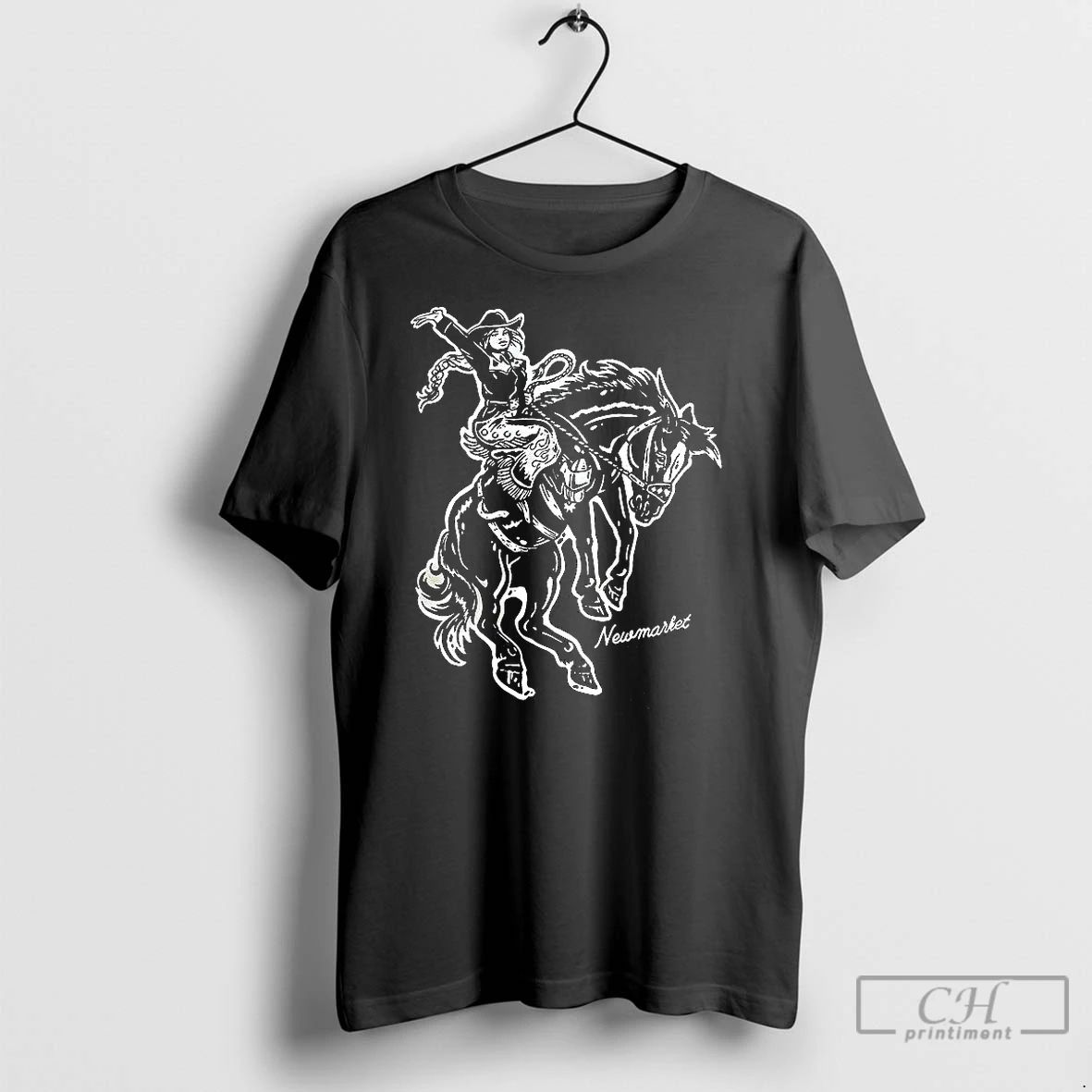 Premium Cowgirl Riding Horse Western