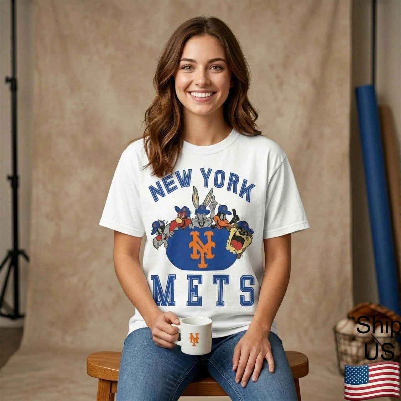Comfort Colors New York Baseball Bugs Bunny Retro Shirt