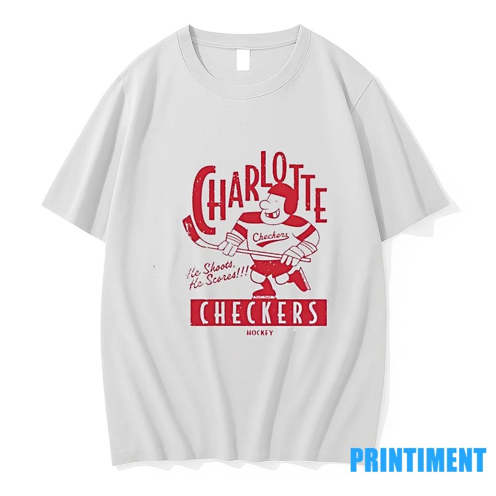 Charlotte Checkers Retro Player Hockey Tshirts Sweater
