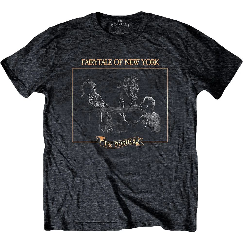 Men's Pogues Fairytale Piano Slim Fit T-shirt Small Heather