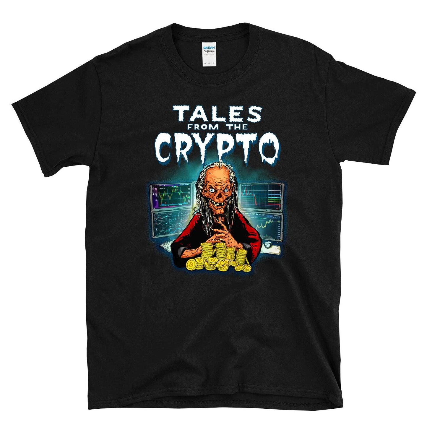 TALES FROM THE CRYPTO funny cryptocurrency miner BTC coin crypt keeper T-Shirt
