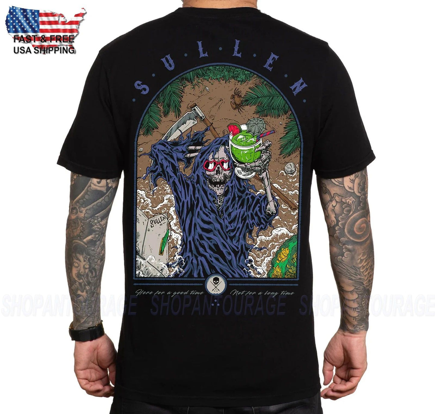 Sullen Art Collective Good Times Premium SCM7583 Short Sleeve T-shirt For Men
