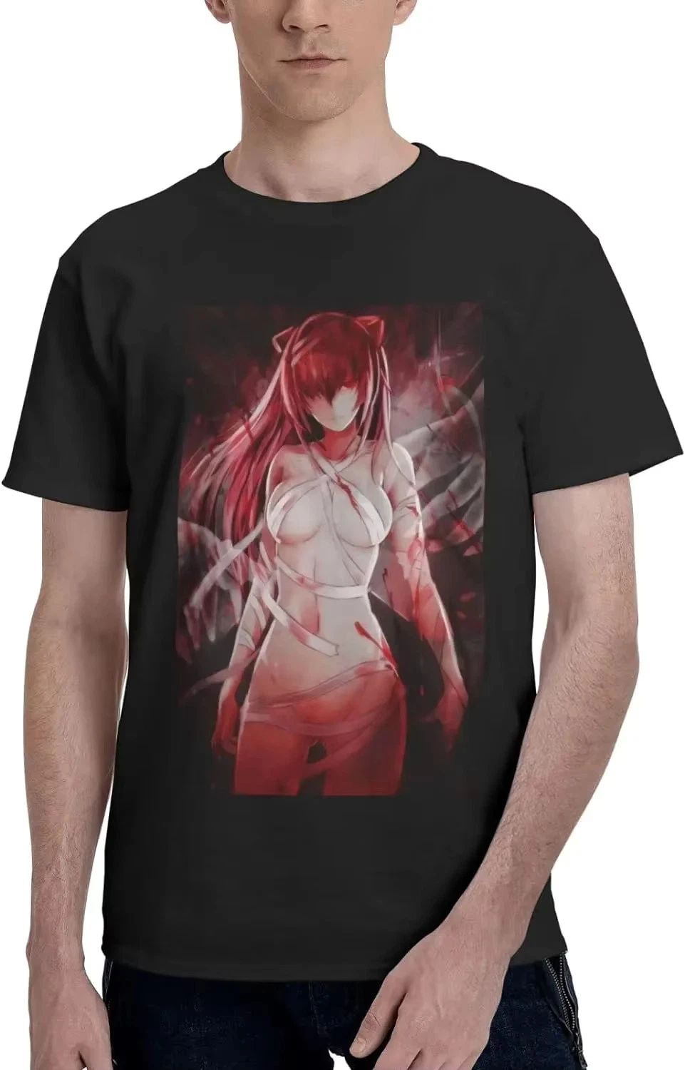 Elfen Lied Lucy Boys Anime Waifu T-shirt Unisex
