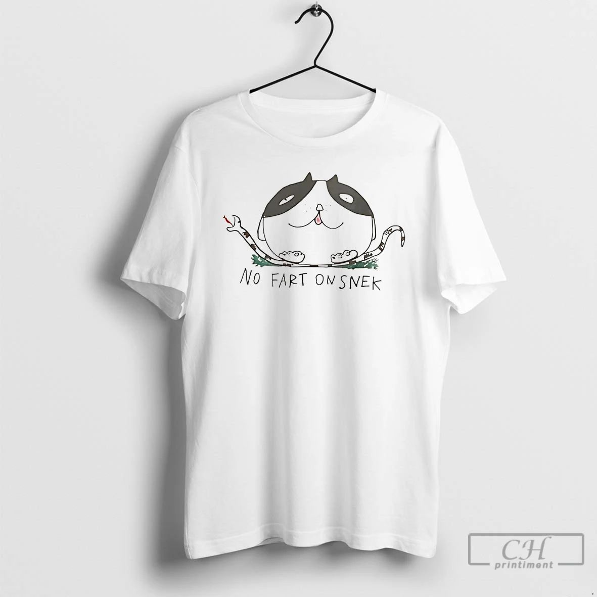 Classic Fat Cat No Fart On Snek Gadsden Flag T Shirts