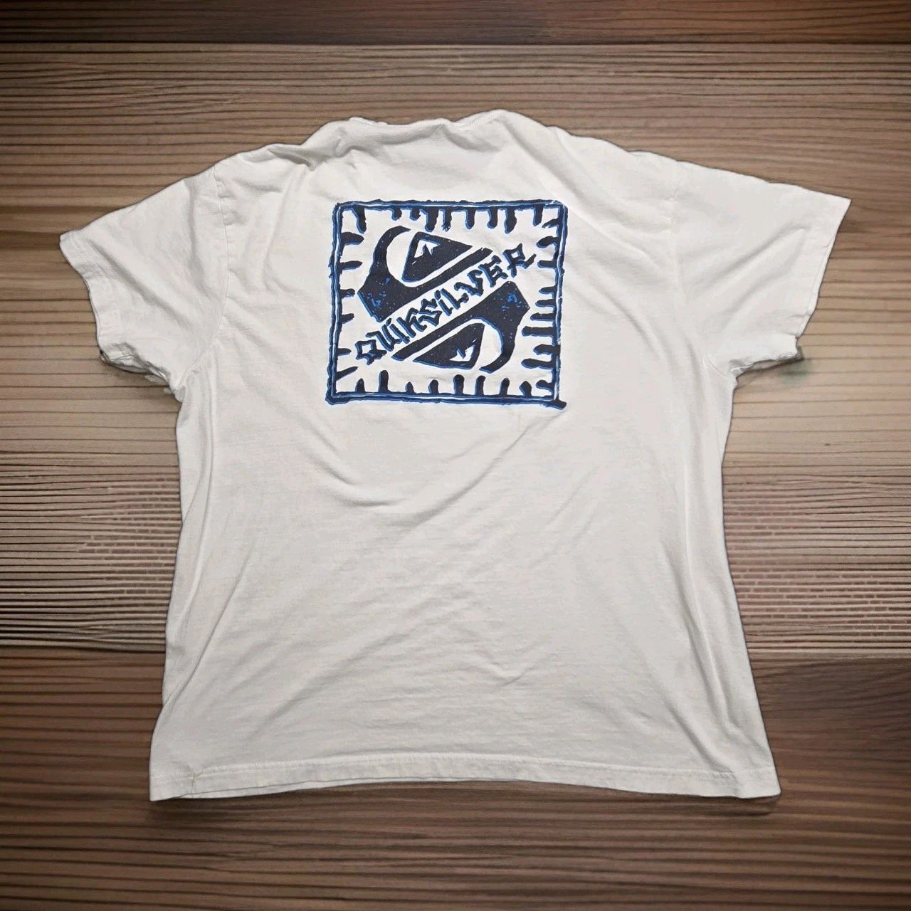 Quiksilver Tribal Box Logo Surf Tee White XL