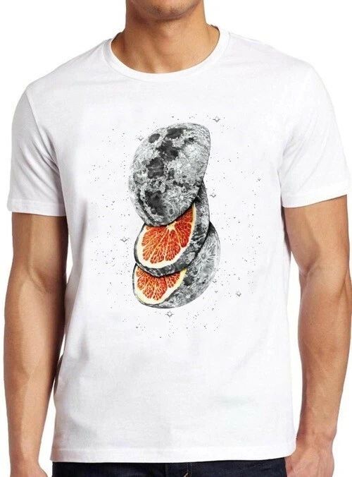 Lunar Fruit Planet Sci Fi Science Fiction Space Cosmic Galaxy Tee T Shirt M16