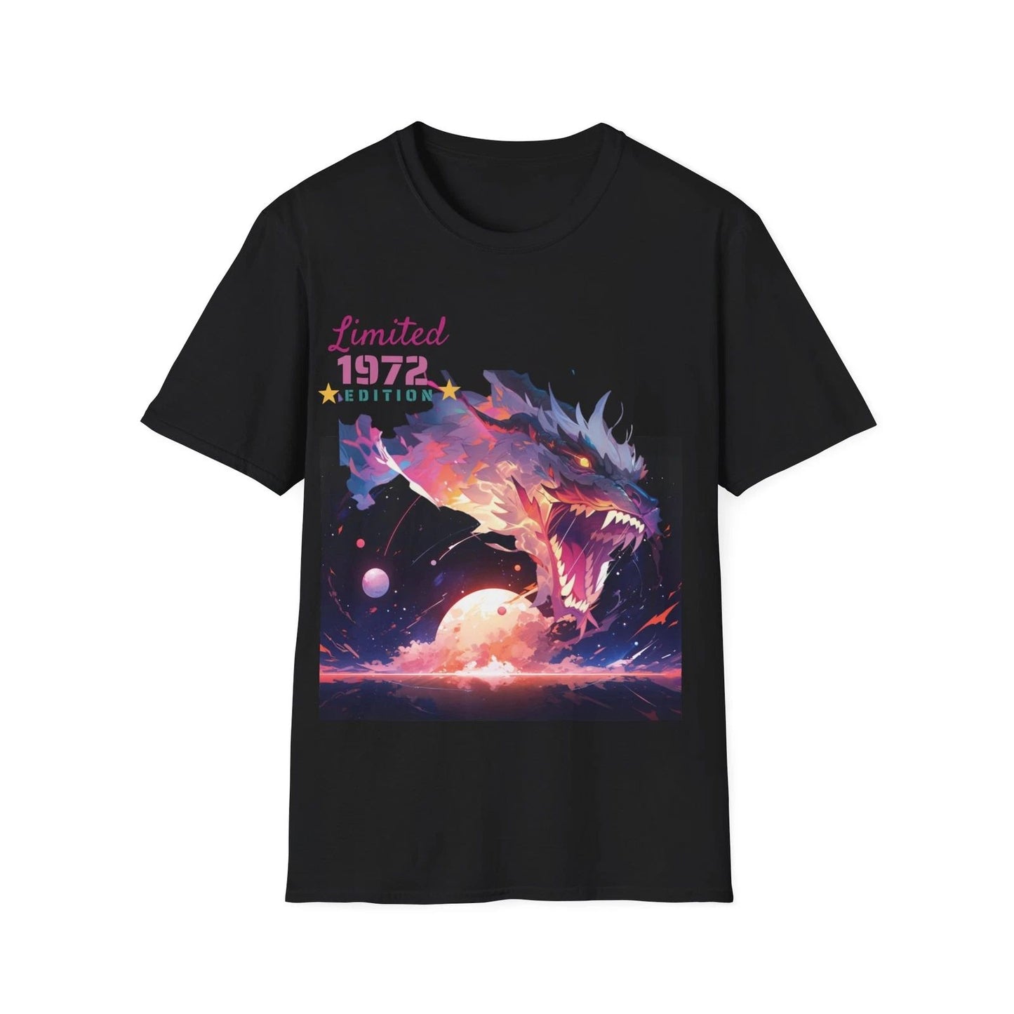 Space/Dragon Unisex Softstyle T-Shirt