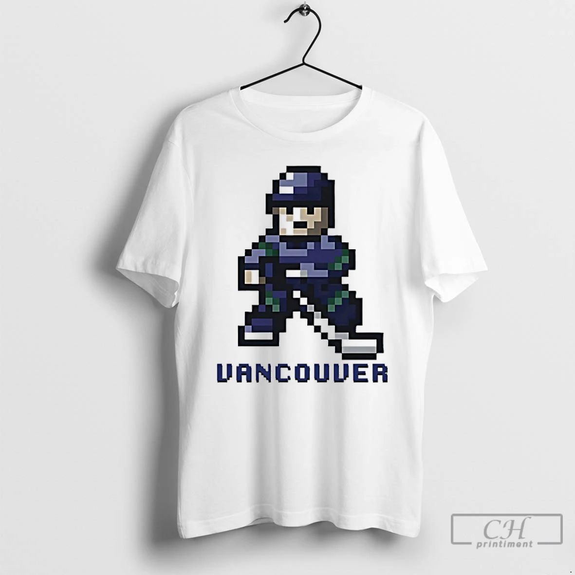 Classic Vancouver Canucks Hockey 8 Bit Retro Baller T Shirts