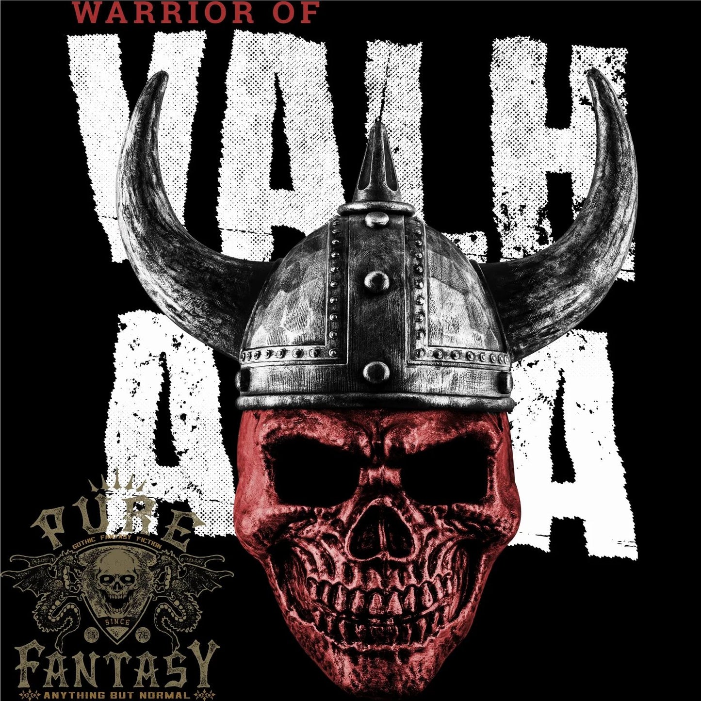 Viking Warrior Skull Valhalla Mens T-Shirt 100% Cotton