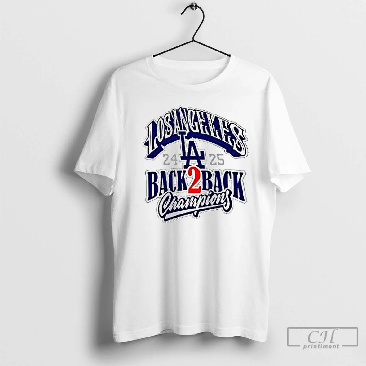 Premium Los Angeles Back 2 Back 2024 2025 Champions T Shirts