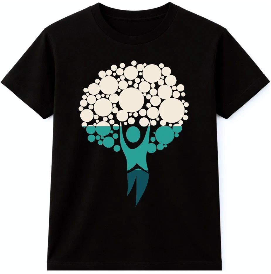 Yoga Tree Pose T Shirt Human Tree Silhouette Nature Life Concept Graphic Tee