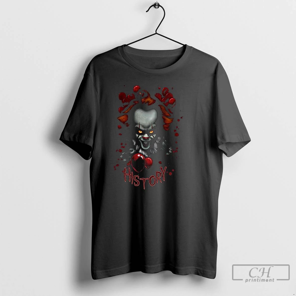 Premium Pennywise It Character Balloon Horror Halloween T Shirts
