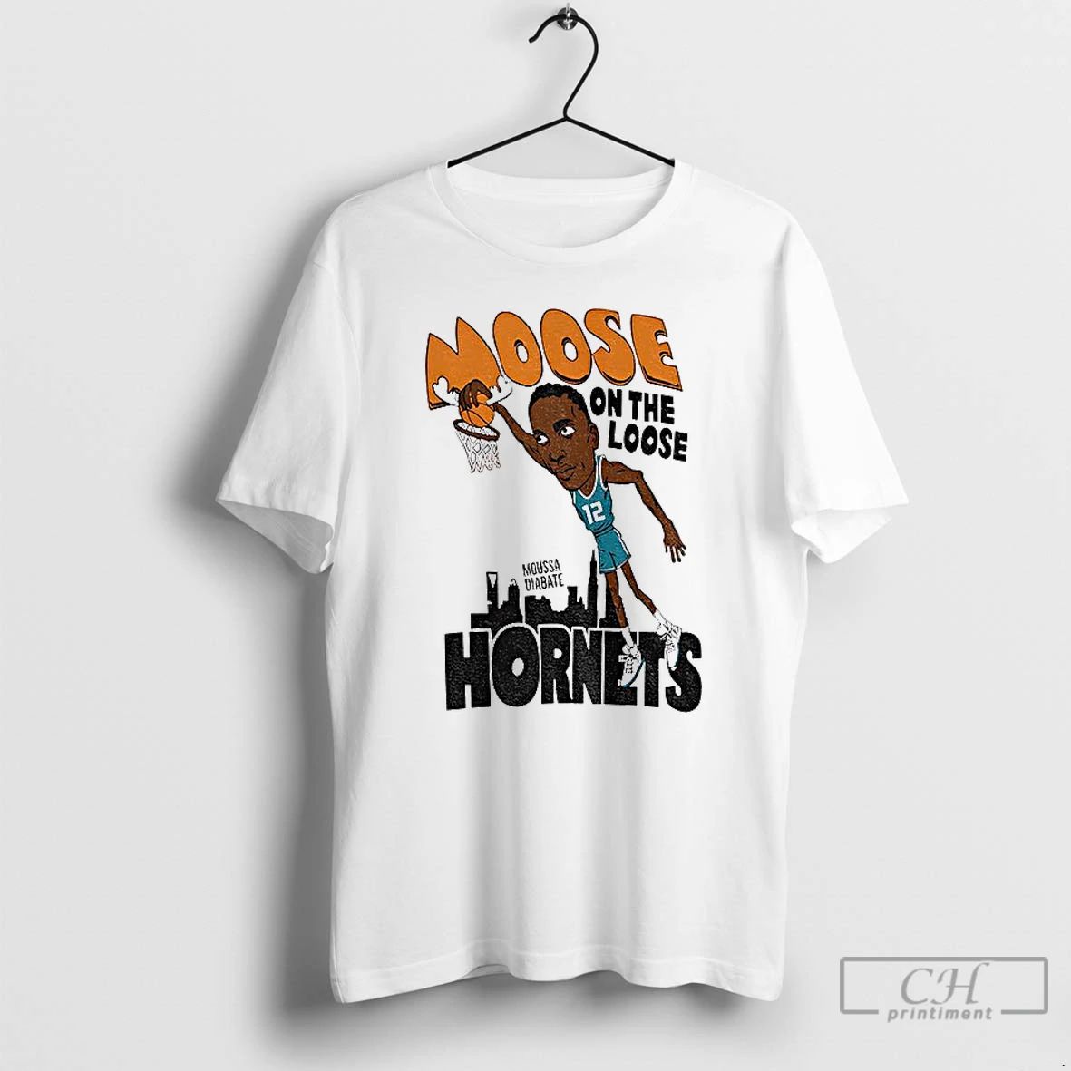 Premium Fm7oggbx Moose On The Loose Hornets Moussa Diabate T Shirts