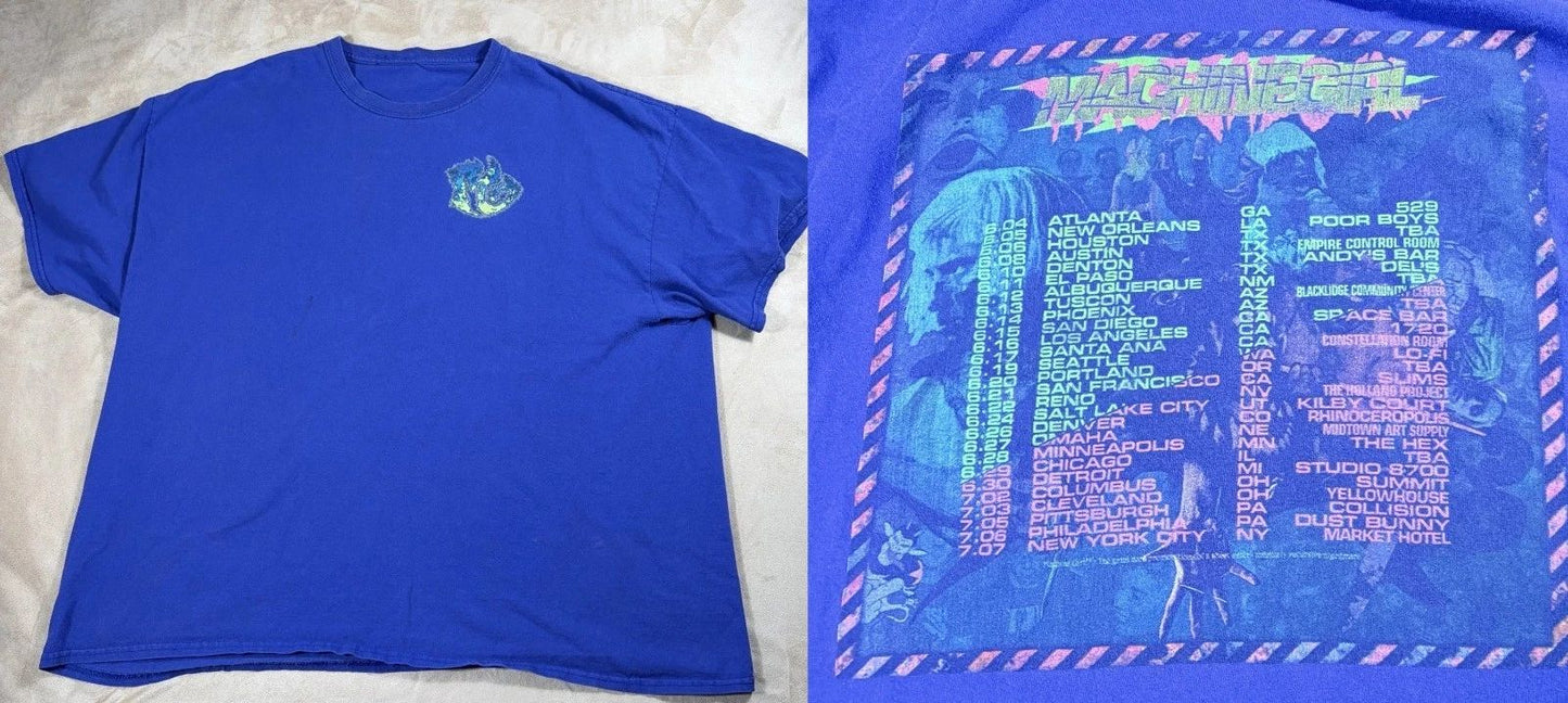 Rare Machine Girl 2019 US Summer Tour Band shirt Blue Color NI2315