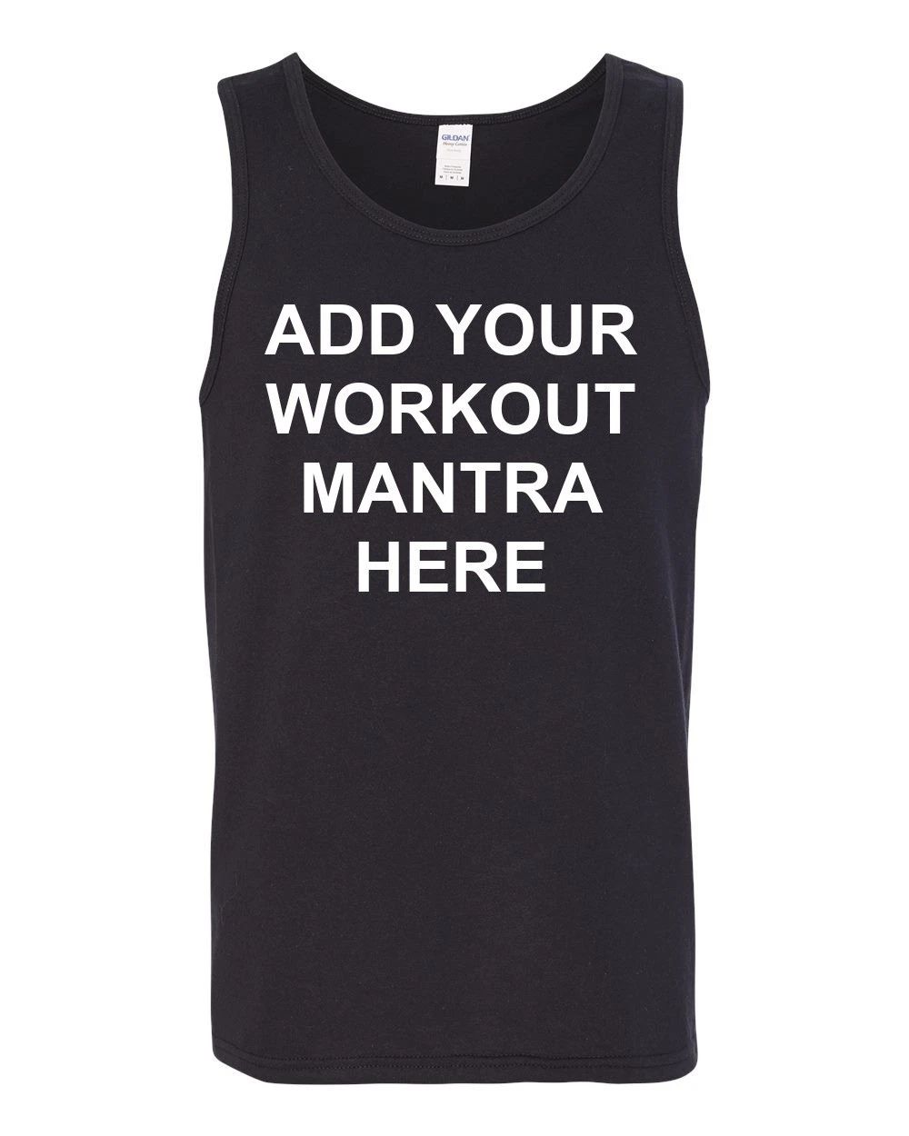 Custom Gym Tank Top Personalized Workout Shirt Mens Fitness Motivational Gift