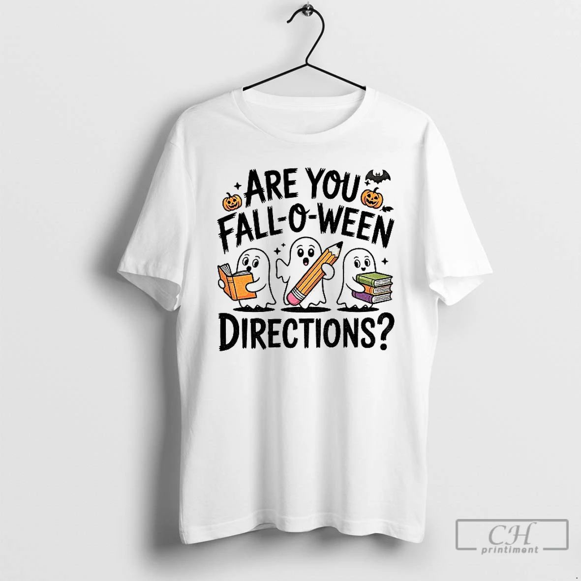 Classic Are You Fall O Ween Directions Teacher Halloween Ghost T Shirts
