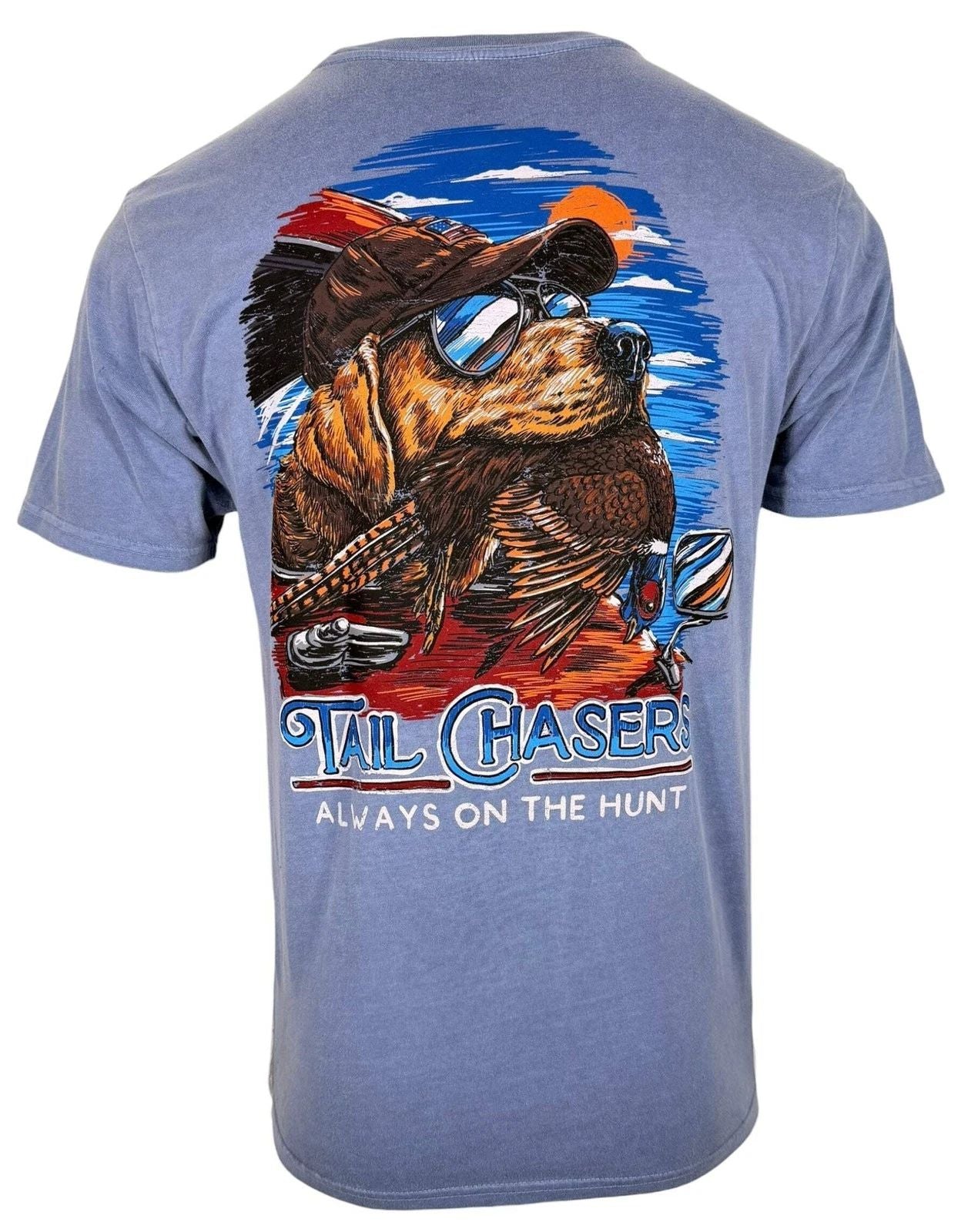 Tail Chasers Club Men’s T-shirt Car Dog