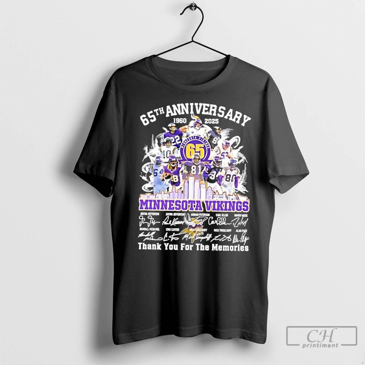Classic 65th Anniversary 1960 2025 Minnesota Vikings Legends Thank You For The Memories