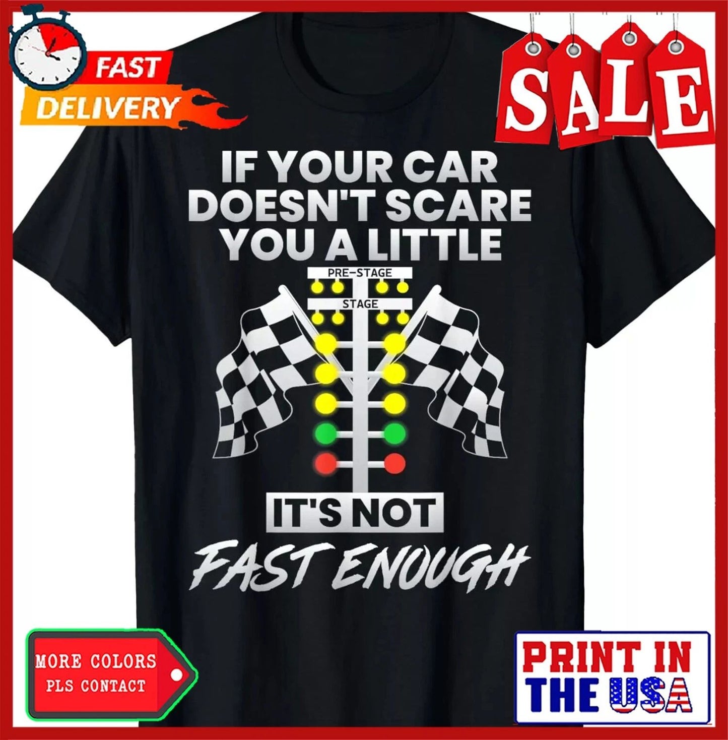 If Your Car Doesnt Scare You Funny Drag Racing Lover Car Guy Gift Unisex T-Shirt