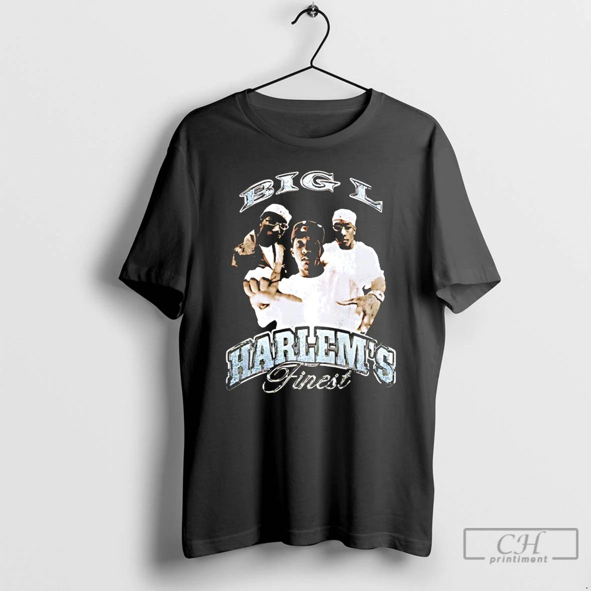 Classic Big L Harlems Finest Graphic T Shirts