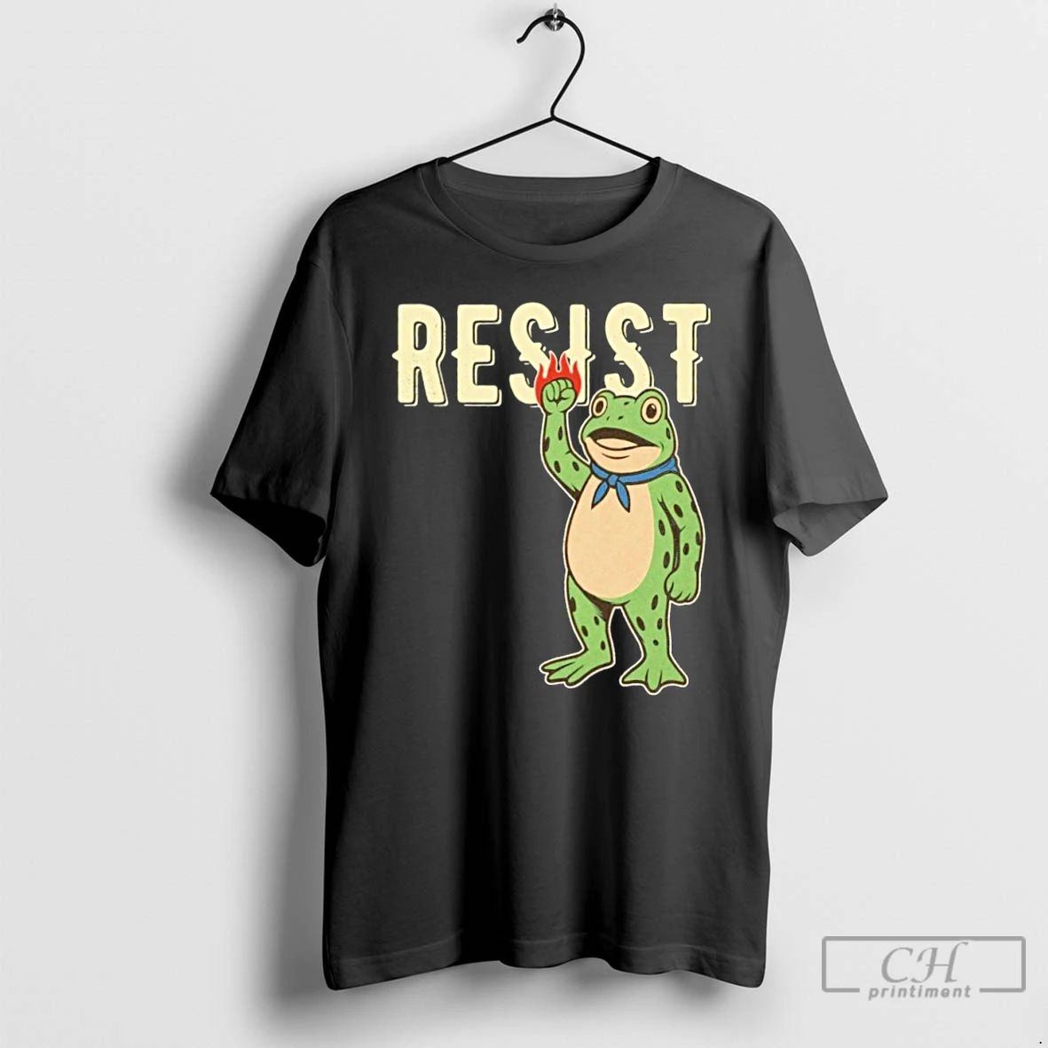 Classic Resist Ice Portland Frog T Shirts