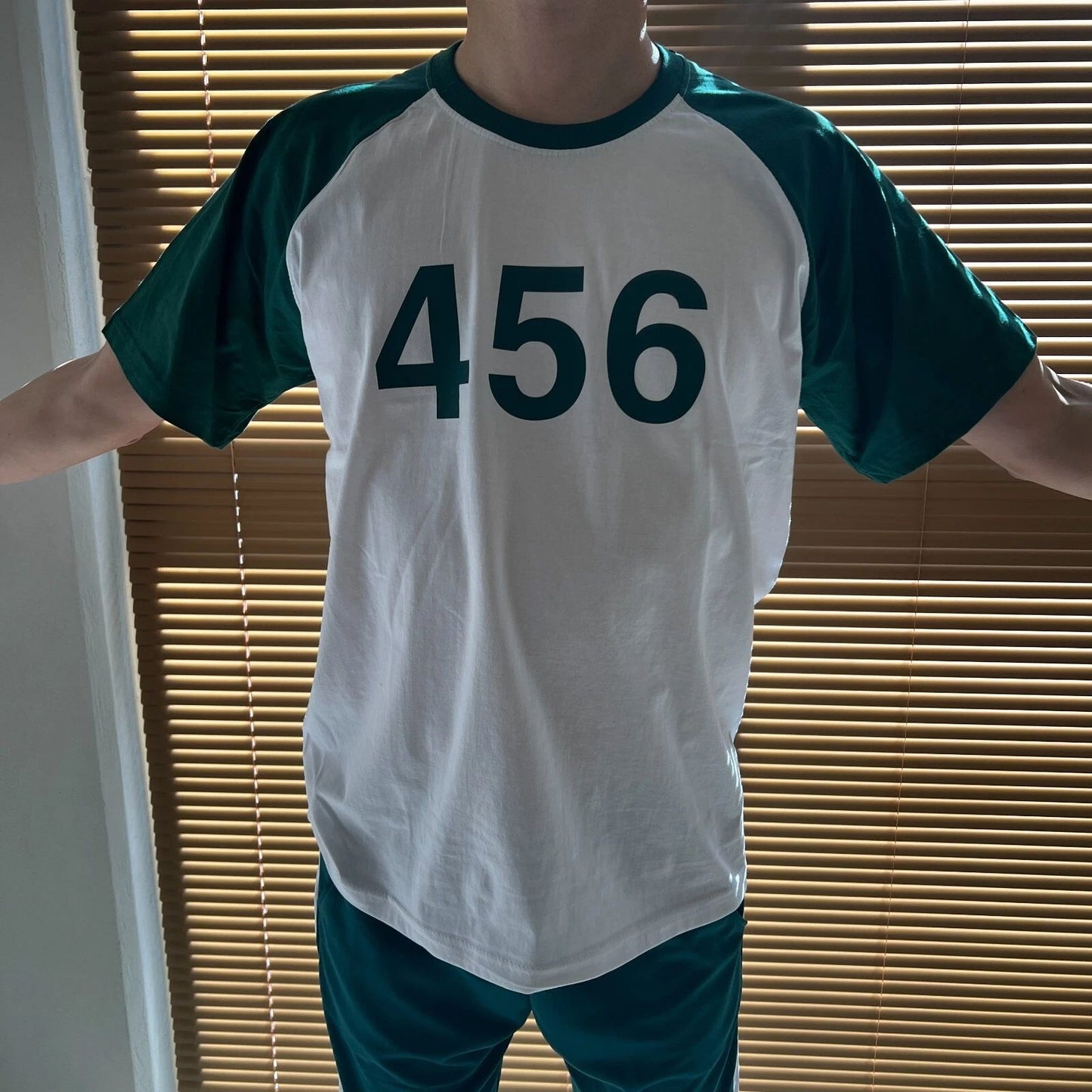 Squid Game Green T-shirt Number 456 Available