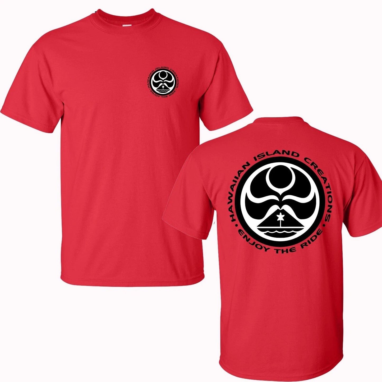 HIC Hawaiian Island Creations Surfing Men's Red Size S to 5XL