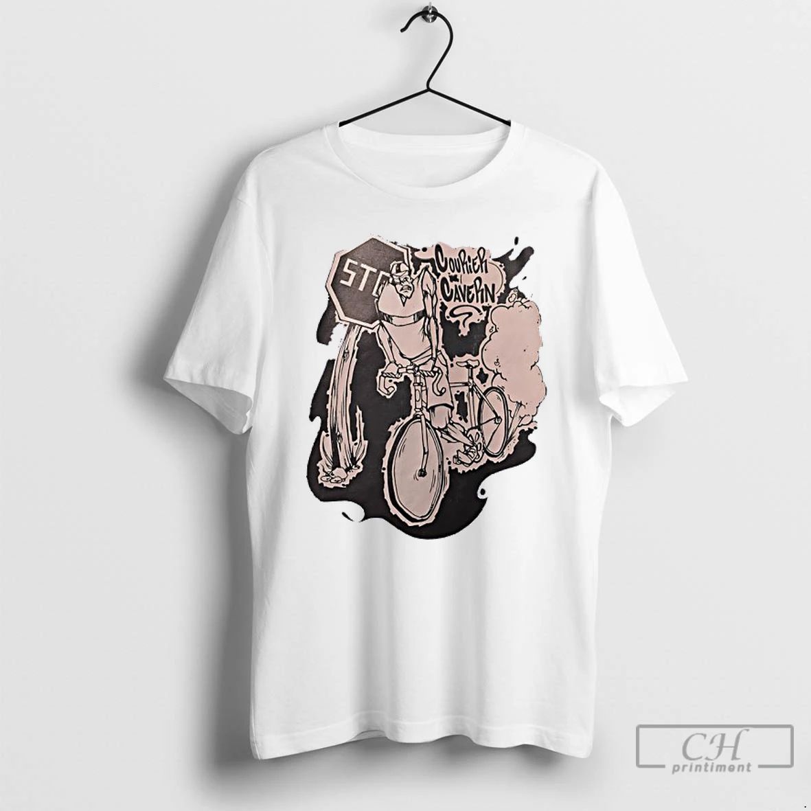 Classic Bicycle Courier Cavern Stop T Shirts