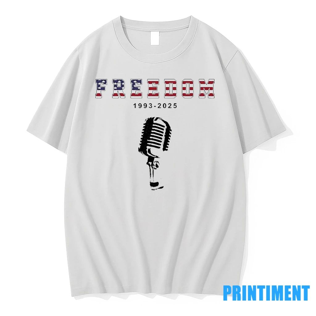 A True Patriot Freedom 1993 2025 Usa Printed Charlie Kirk Tshirts Sweater