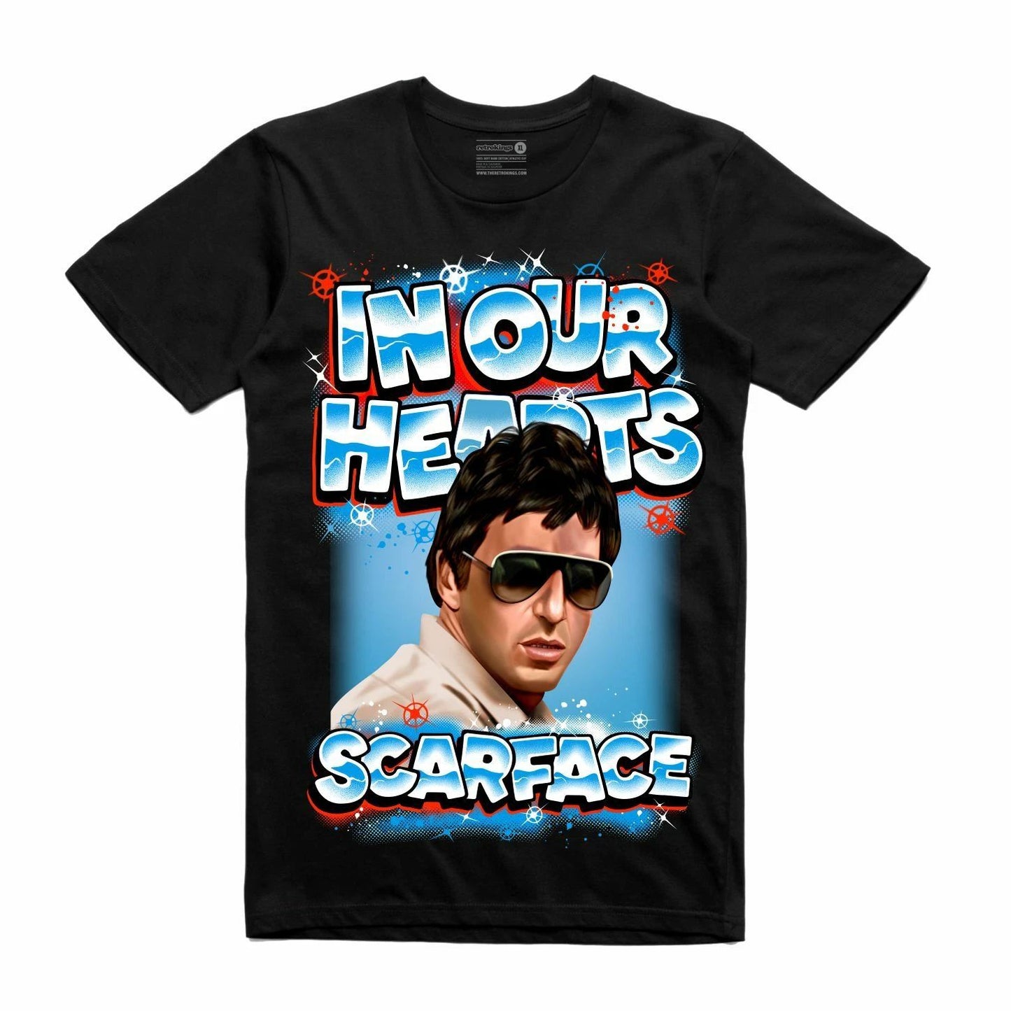 New Streetwear On Demand Monument Scarface Black T-Shirt SMALL-3XLARGE Limited