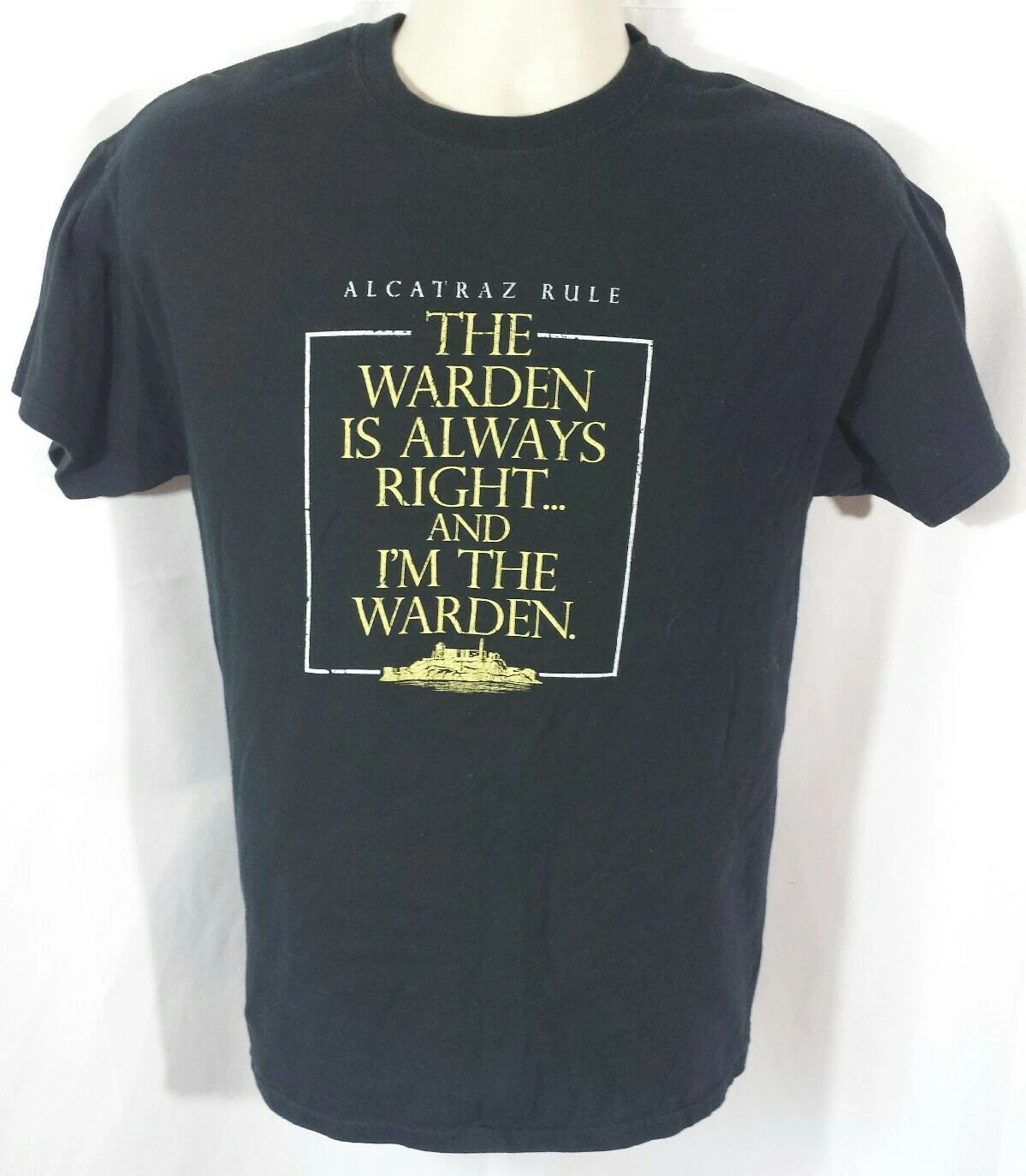 San Francisco Alcatraz Rule Vacation Souvenir Travel T-Shirt Size M Medium